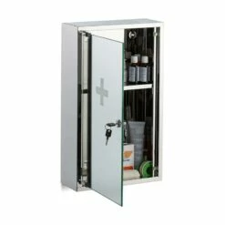Armoire à Pharmacie Inox Porte Miroir -HOME24 Soldes adc53548033542c5b6e306a52eeea77f