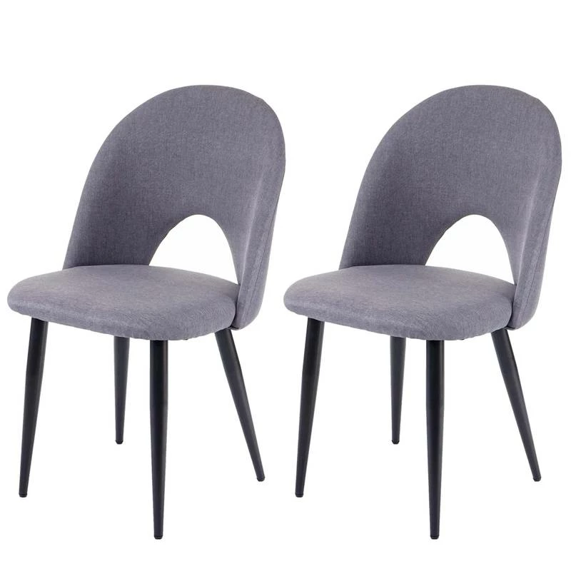 Chaise Capitonnée HWC-D73 (lot De 2) 3 Chaise Capitonnée HWC-D73 (lot De 2)