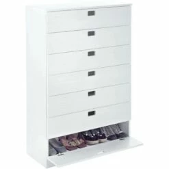 Meuble à Chaussures Vernis Blanc -HOME24 Soldes ae6feb3740b844ada1798ae5a2008fdc