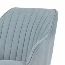 Chaise à Accoudoirs Ermelo I -HOME24 Soldes armlehnenstuhl ermelo webstoff eiche massiv hellblau 4026160