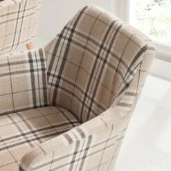 Chaise à Accoudoirs Leedy III 19 Chaise à Accoudoirs Leedy III -HOME24 Soldes armlehnenstuhl leedy iii webstoff eiche massiv beige eiche 4786636