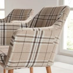 Chaise à Accoudoirs Leedy III 20 Chaise à Accoudoirs Leedy III -HOME24 Soldes armlehnenstuhl leedy iii webstoff eiche massiv beige eiche 4786640