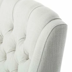 Chaise à Accoudoirs Austin -HOME24 Soldes armlehnstuhl austin webstoff weiss 312961