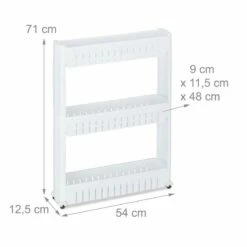 Étagère De Cuisine à Roulettes 3 Niveaux -HOME24 Soldes b09c6be5002641efb85120b3a3abbb7b