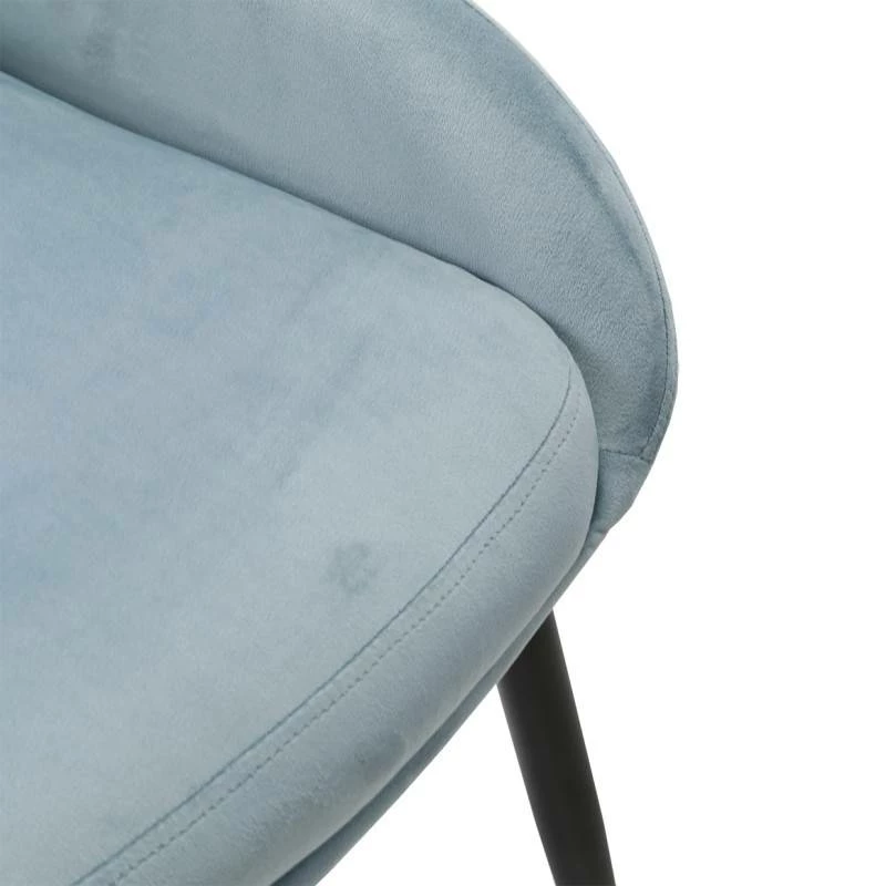 2 Chaises En Velours Bleu - JAZZY 7 2 Chaises En Velours Bleu - JAZZY – Image 5