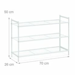 Étagère à Chaussures En Métal 3 Niveaux -HOME24 Soldes b4ceecb581244bf992ce464254a9aedf