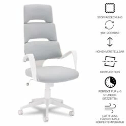 Chaise De Bureau Domo Blanc 21 Chaise De Bureau Domo Blanc -HOME24 Soldes b6a2d11ca2e24dc583adc7fbb338068b