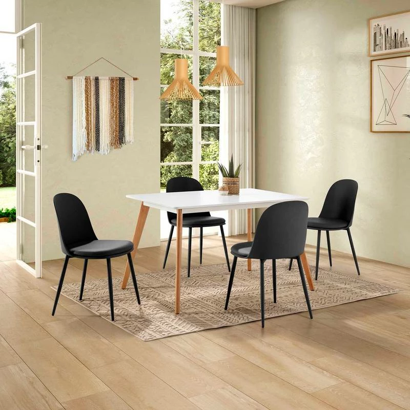 Lot De 4 Chaises Kana Blanches 19 Lot De 4 Chaises Kana Blanches – Image 17