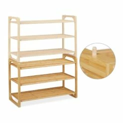 Étagère à Chaussures Bambou Empilable -HOME24 Soldes b833bf788b9e47289766d408211e4fc4