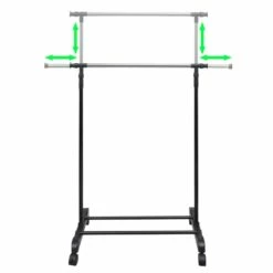 VidaXL Port Manteau Réglable 4 Roulettes -HOME24 Soldes b90af46f912844c9940ecdbdd738ed12