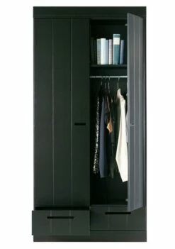 WOOOD Armoire En Pin 2 Portes 2 Tiroirs Blanc -HOME24 Soldes b9aa43aafd8b492093a3846dd08ddf06.cropped 960 0 1661 2360.processed
