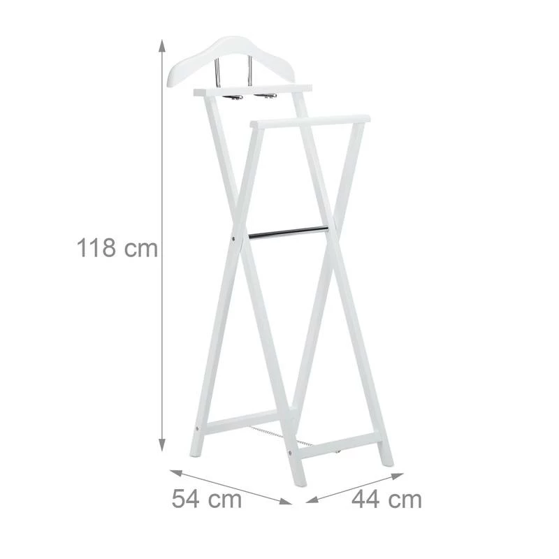 Valet De Chambre Blanc Pliable 5 Valet De Chambre Blanc Pliable – Image 3