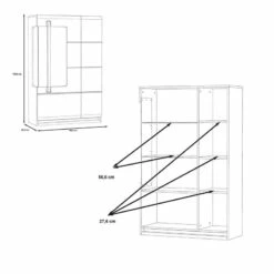 Vitrine 2 Portes Blanc Laqué - ALEXIANE -HOME24 Soldes badfa2bd26d0492489df59eabe9ec3b4