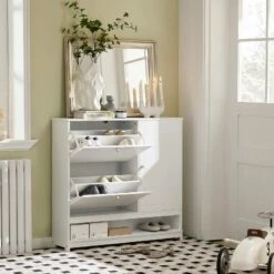 Armoire à Chaussures FSR114-W -HOME24 Soldes bbe38ad587d443eea88a99bcd2d507b4