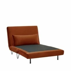 Fauteuil Convertible En Velours Rouille -HOME24 Soldes bbf9ac1482f9470e8d6a25f3ae3963a9