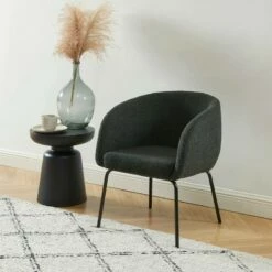 Fauteuil BELEM En Tissu Bouclette Blanc -HOME24 Soldes be3238ff8690469492adde30f194b458