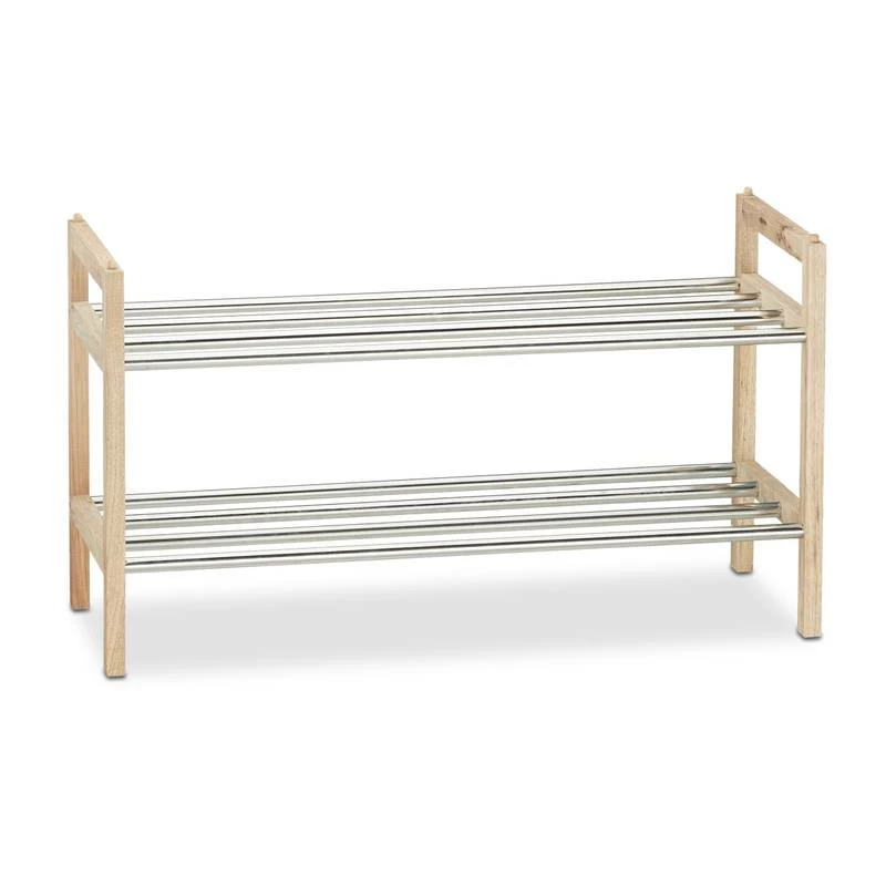 Étagère à Chaussures Noyer 6 Paires 7 Étagère à Chaussures Noyer 6 Paires – Image 5