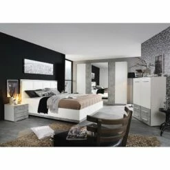 Armoire à Portes Coulissantes Siegen -HOME24 Soldes bett siegen alpinweiss steingrau 5011944