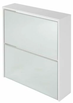 Armoire à Chaussures 63x17x67 Cm Blanc