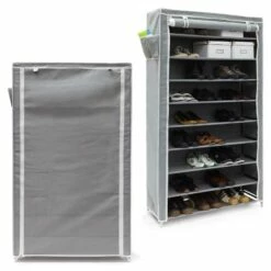 2x Meubles à Chaussures Anthracite