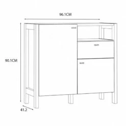 Buffet Moderne 1 Tiroir 2 Portes NORWAY -HOME24 Soldes c12a022964944beba09cf263184f384b