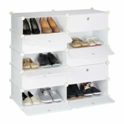 Meuble à Chaussures Avec 10 Casiers 29 Meuble à Chaussures Avec 10 Casiers -HOME24 Soldes c28819f263a84b25b9970202da03a607