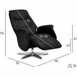 Fauteuil Relax Delta Noir -HOME24 Soldes c35b033fb0d84bcdab108daef97143a4