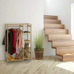 Portant à Roulettes Bambou -HOME24 Soldes c43e3017ca9443b3ad09bbd3b20d3e36