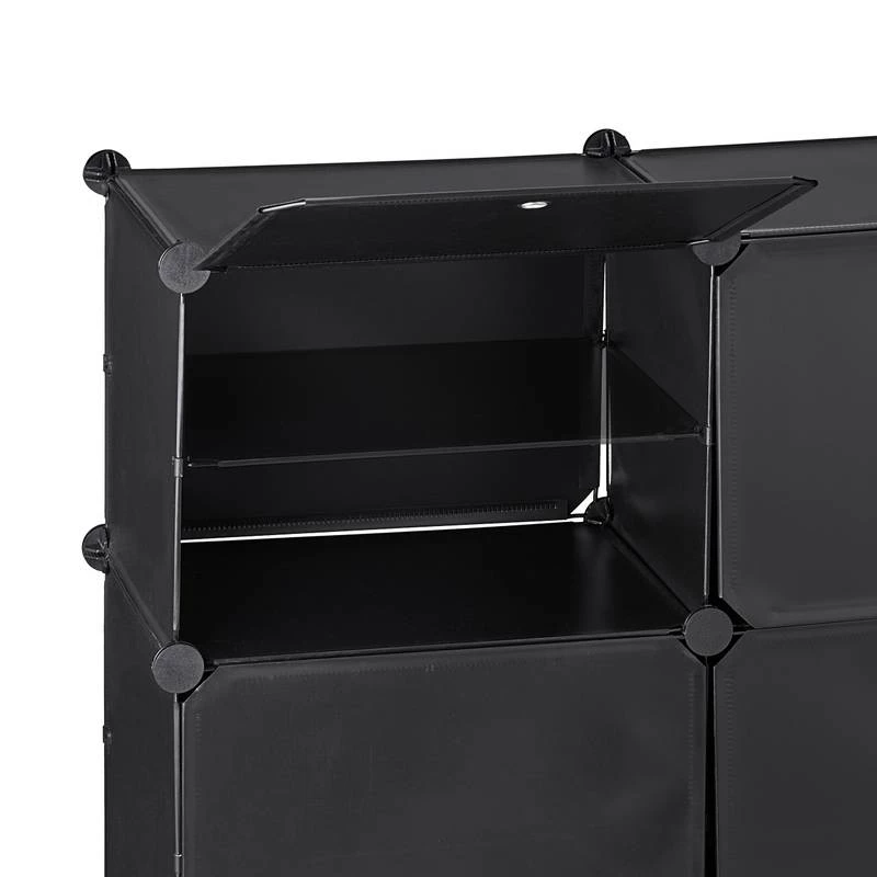 Étagère à Chaussures Noire 8 Étagère à Chaussures Noire – Image 6