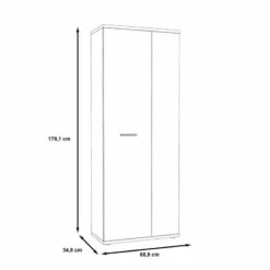 Meuble à Chaussures 2 Portes Béton CLASS -HOME24 Soldes c721029ddc074168a8bb6a2c0126525e