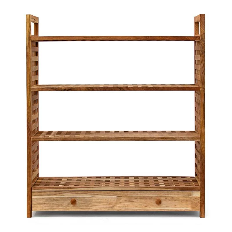 Étagère à Chaussures Armoire Noyer 5 Étagère à Chaussures Armoire Noyer – Image 3