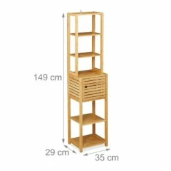 Étagère Salle De Bain Bambou à 7 étages -HOME24 Soldes cb66ad788cbd4fd4bb27ea71e70d6056