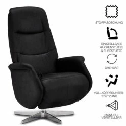 Fauteuil Relax Delta Noir -HOME24 Soldes ce6cf45a6cd0417393c1b8b42ff7f372