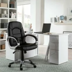 Fauteuil De Direction Steve II -HOME24 Soldes chefsessel steve ii kunstleder schwarz 3374913