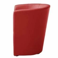 Fauteuil Cocktail Sinclair -HOME24 Soldes cocktailsessel sinclair kunstleder rot 5141548