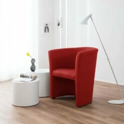 Fauteuil Cocktail Sinclair -HOME24 Soldes cocktailsessel sinclair kunstleder rot 5141572