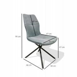 Lot 2 Chaises Design Tissu - MONTAINE -HOME24 Soldes d26e2e819be94be3b1ed154c77a78a50