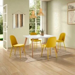 Lot De 4 Chaises Kana Blanches 33 Lot De 4 Chaises Kana Blanches -HOME24 Soldes d27059a44b544c0086e4cf38568d0001