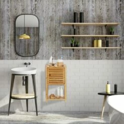 Etagère De Bain En Bambou, 3 étages -HOME24 Soldes d4bdb49a59594b33a2937436334e88c6