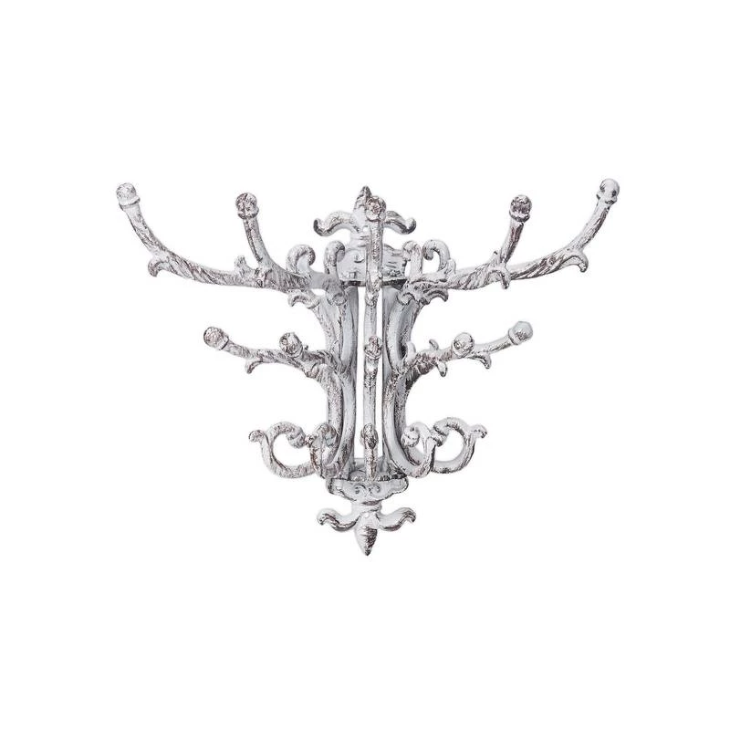 Garderobe Murale Vintage Lot De 4 Blanc 7 Garderobe Murale Vintage Lot De 4 Blanc – Image 5