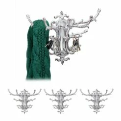 Garderobe Murale Vintage Lot De 4 Blanc