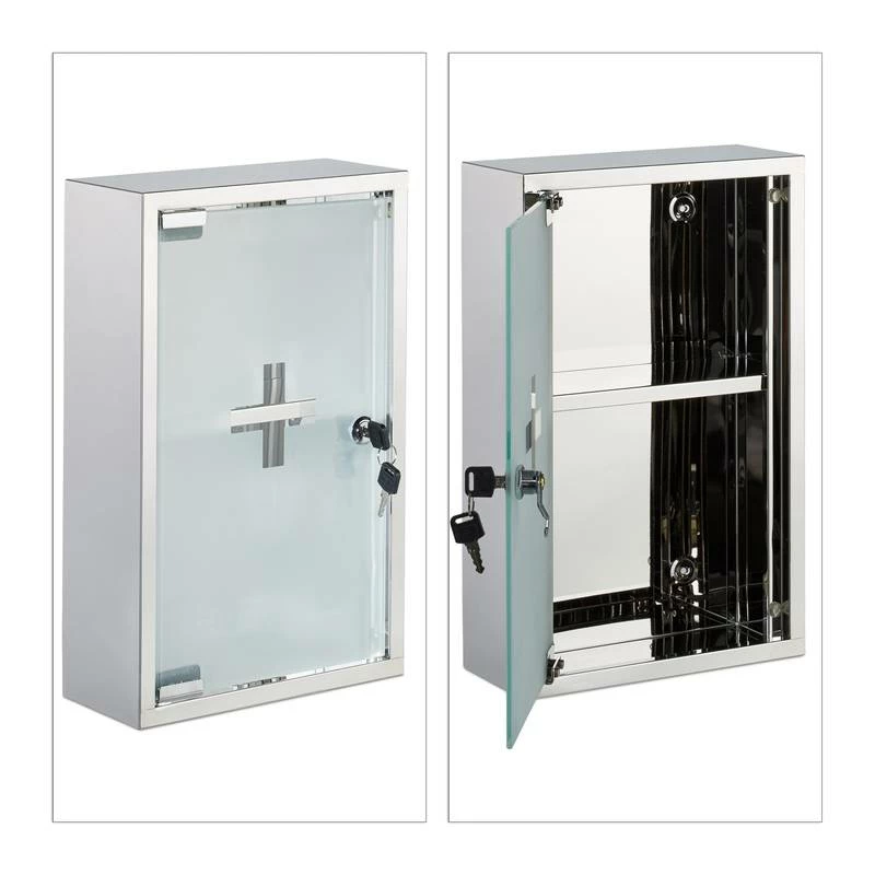 Armoire à Pharmacie Inox Porte Verre 6 Armoire à Pharmacie Inox Porte Verre – Image 4