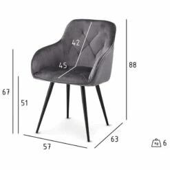 Chaises à Accoudoirs Nadja Gris Lot De 2 19 Chaises à Accoudoirs Nadja Gris Lot De 2 -HOME24 Soldes daea960d68d542adab4a2ac287c51afe