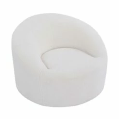 Fauteuil Design En Bouclette Ivoire -HOME24 Soldes dbac25a8a659433dafc24524f3062f91