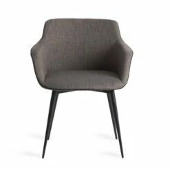 Fauteuil En Tissu Et Acier Noir -HOME24 Soldes dcb39897ee1244839443bb8dda2a0448