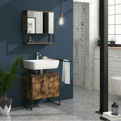 Meuble Sous-lavabo Fyrk Vieux Bois/noir -HOME24 Soldes dd826d5884b24d9e81a2cae04dd3d96c