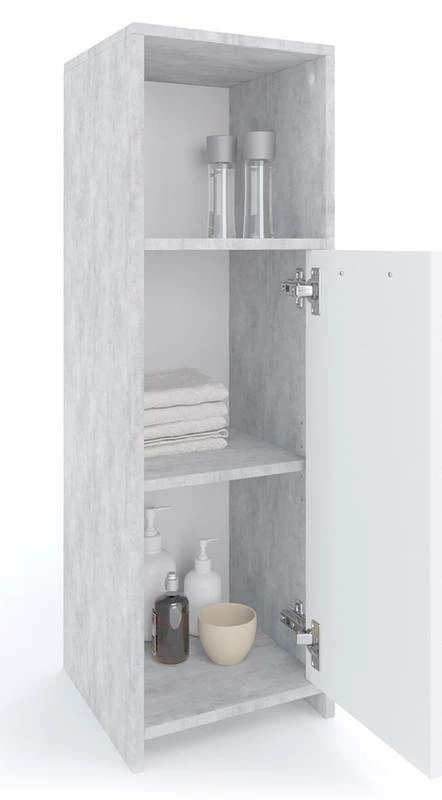 Chiffonnier Kiko Béton/blanc 7 Chiffonnier Kiko Béton/blanc – Image 5