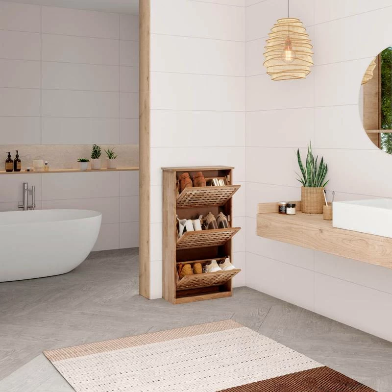 Meuble à Chaussures Yales Avec 3 Portes 4 Meuble à Chaussures Yales Avec 3 Portes – Image 2