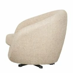 Fauteuil Pivotant Marvin -HOME24 Soldes drehsessel marvin strukturstoff creme 1756534