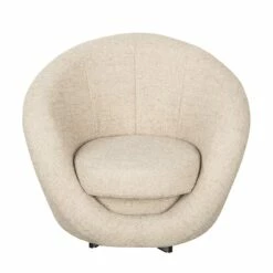 Fauteuil Pivotant Marvin -HOME24 Soldes drehsessel marvin strukturstoff creme 1756550